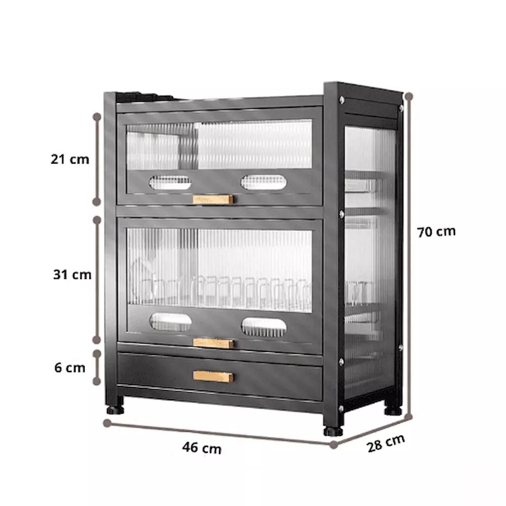 Armoire de Rangement Cuisine Multifonction