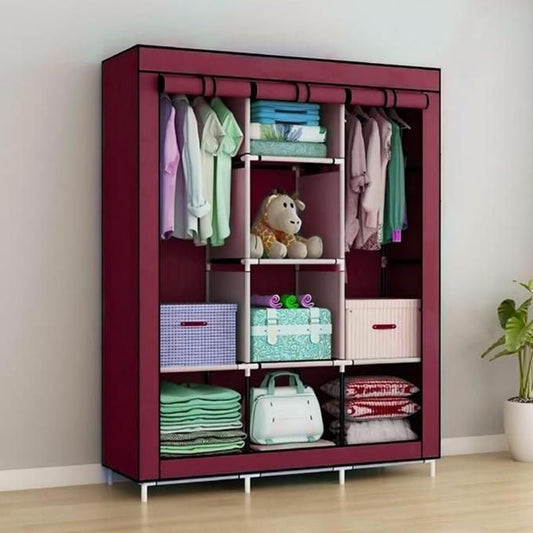 Ormise - Armoire Penderie Pliable 3 Portes