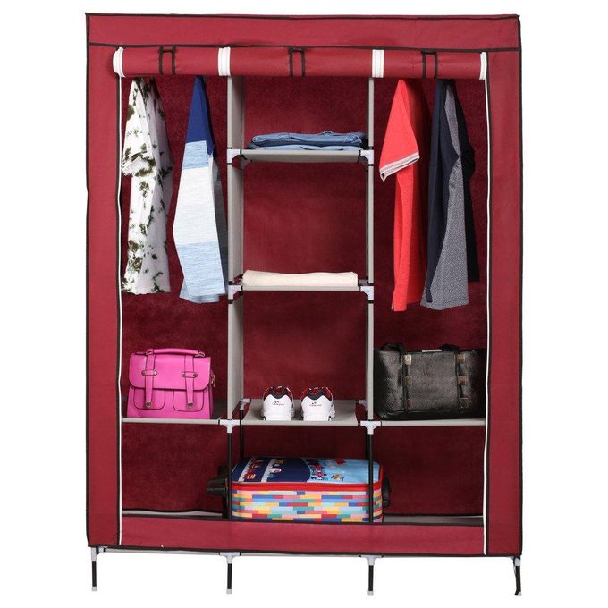Ormise - Armoire Penderie Pliable 3 Portes