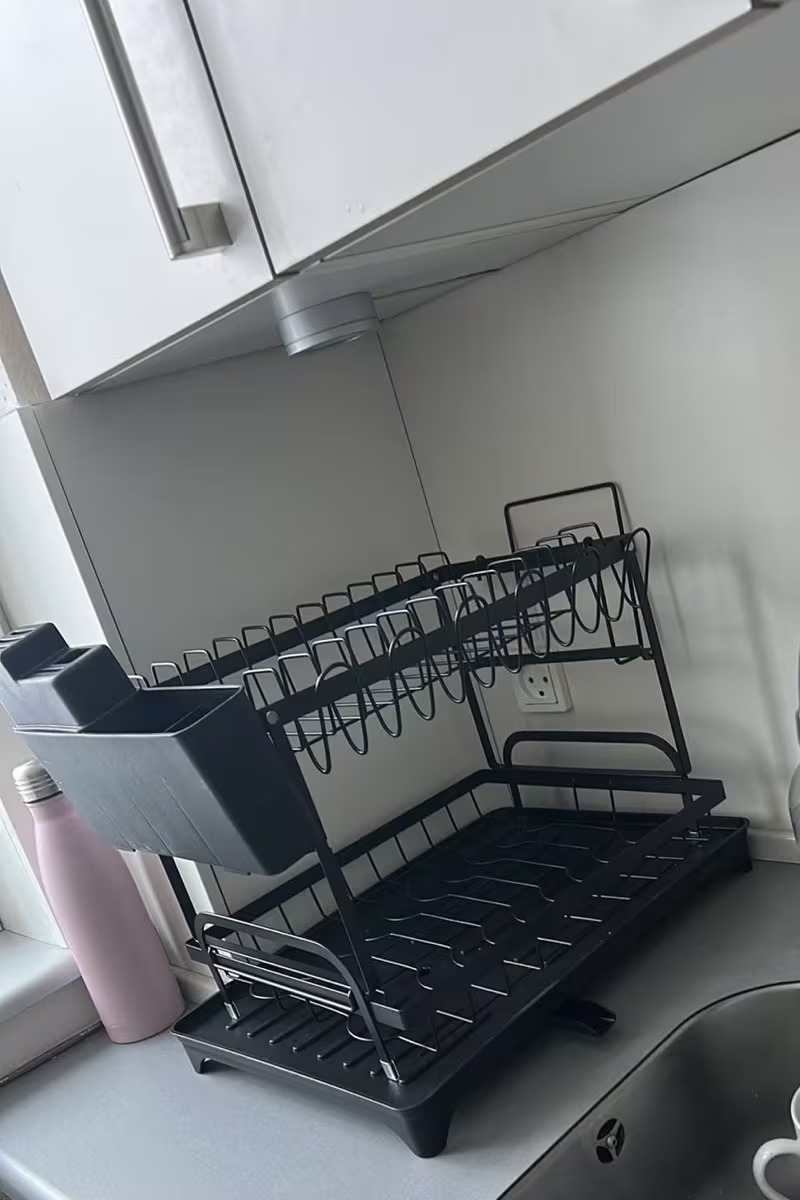 Égouttoir & Organiseur vaisselle anti‑stagnation
